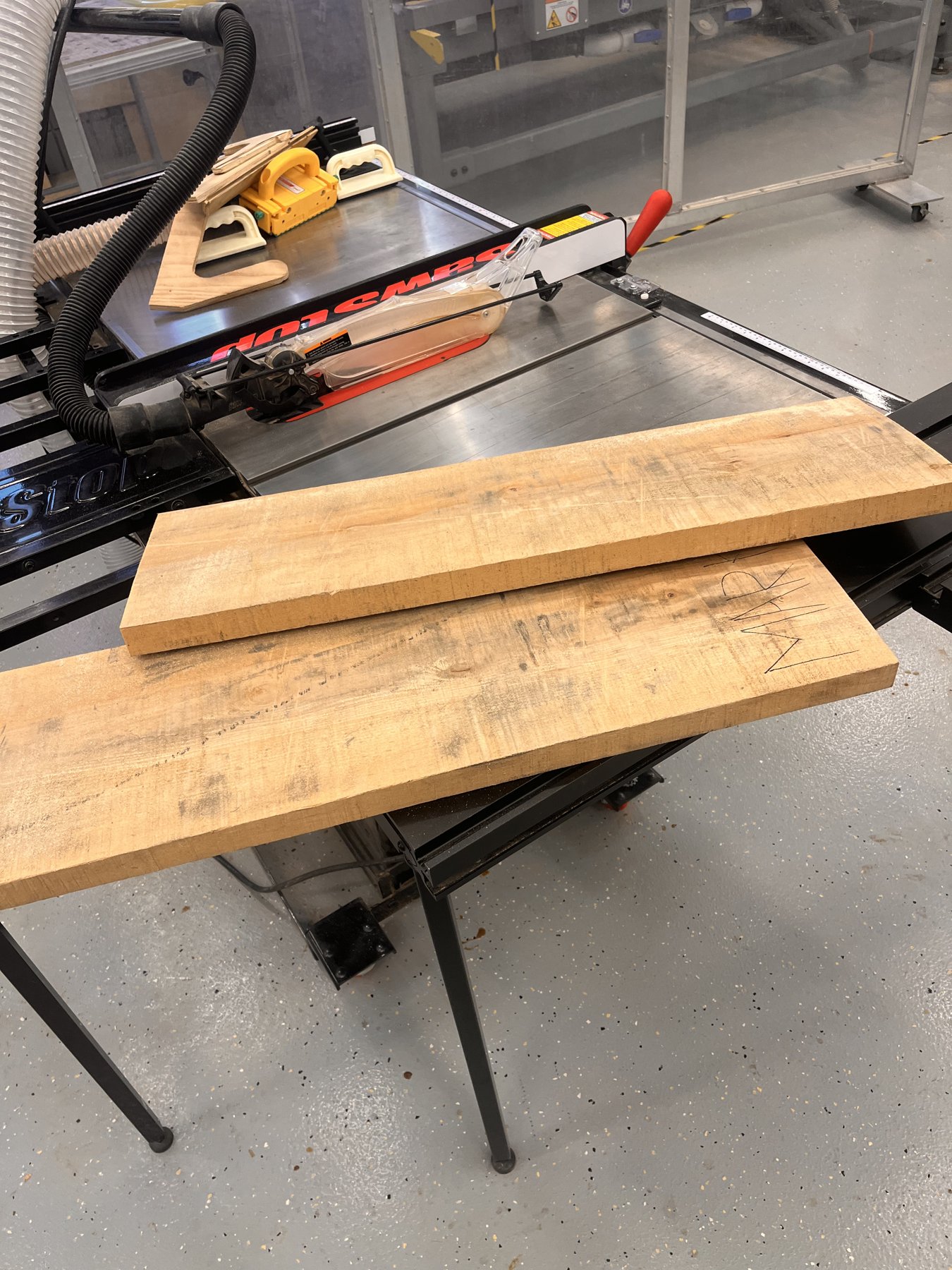 Preparing stock at the table saw