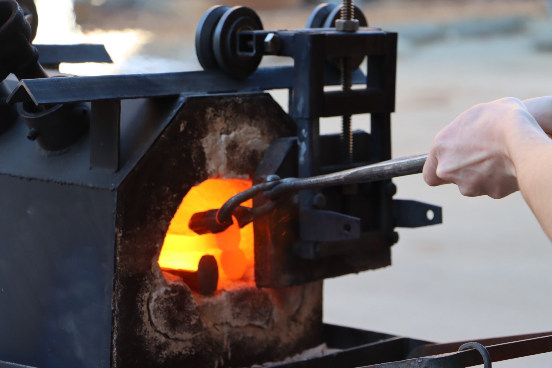 Heating a workpiece in Forge Mk1